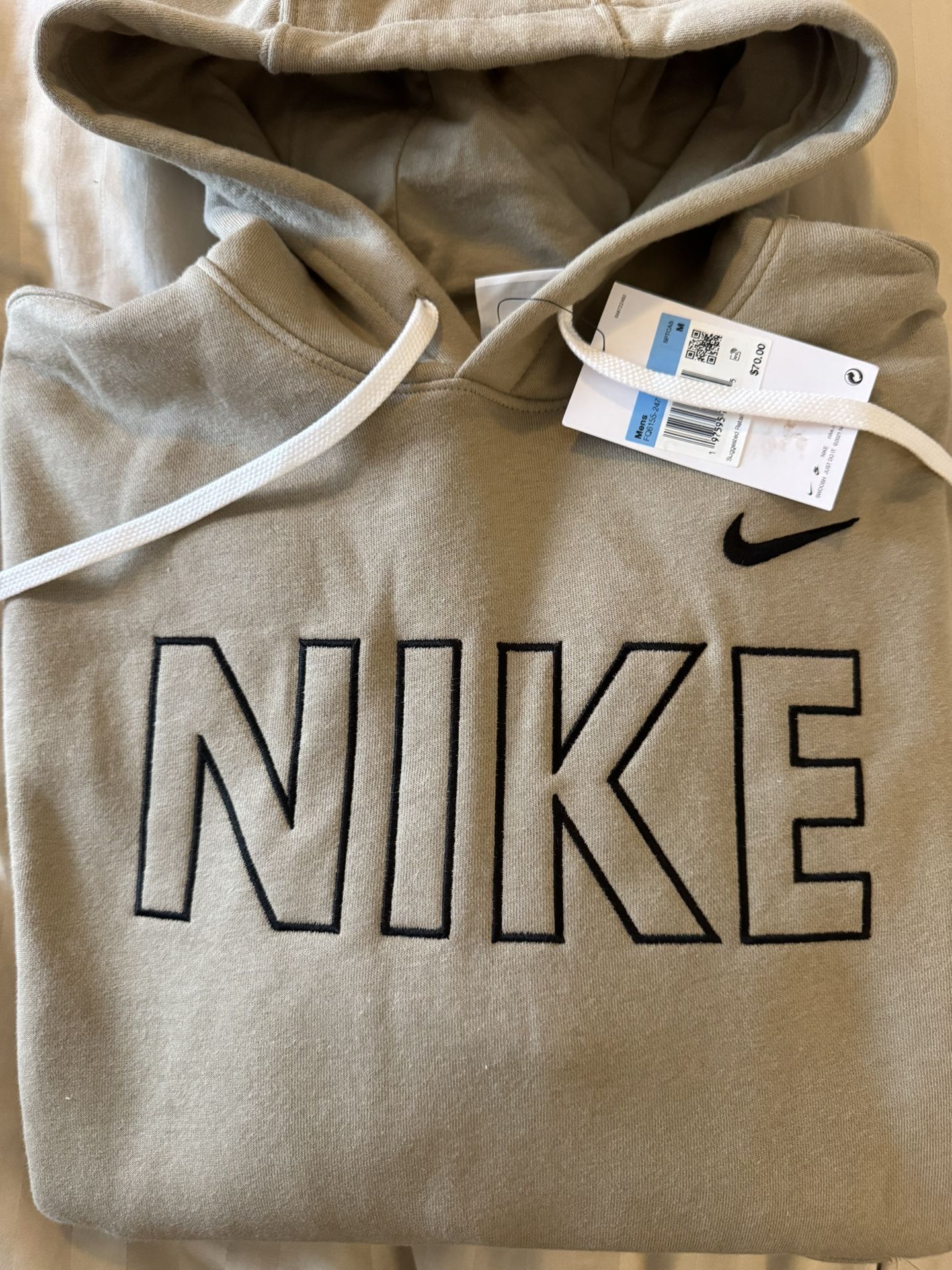 NWT Nike Hoodie, Tan/Beige, Size Medium