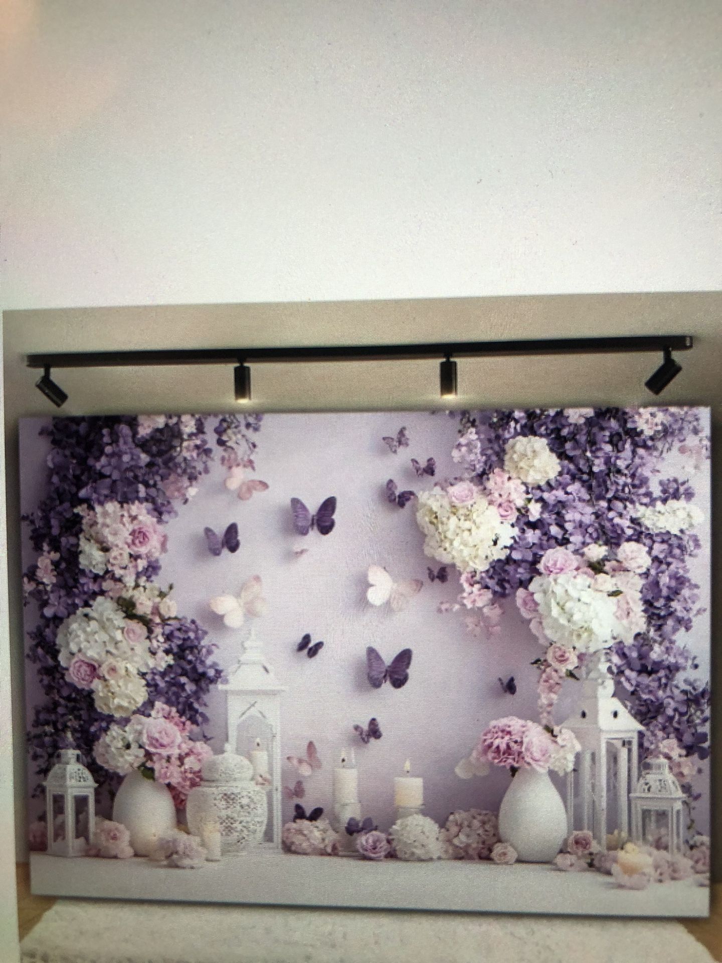 Purple Butterfly Backdrop