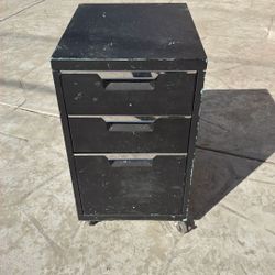 CB2 3 Drawer Metal Cabinet With 4 Wheels For Tools Or Any Other Usage , $34