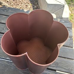 Metal copper flower decor