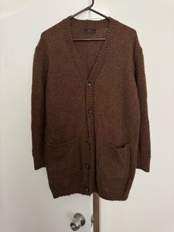 Zara Womens Cardigan Sweater Brown Size L