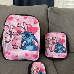 New stitch, three-piece backpack set