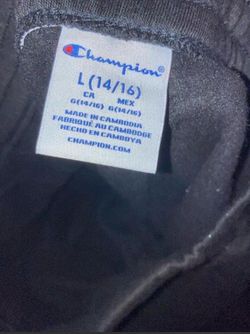 Kids large black champion sweats