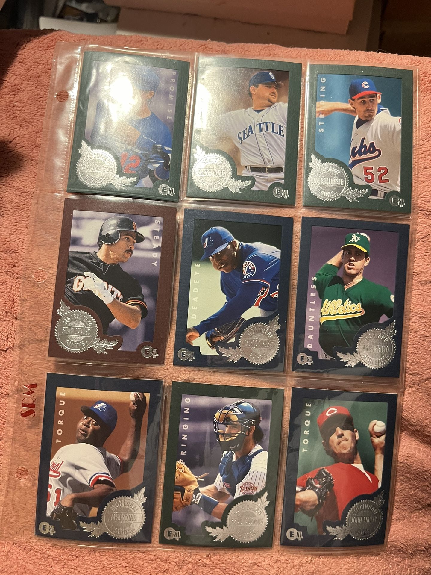 Wow! Lot Of 9  Baseball Cards From 1996 Fleer E-XL high End Quality Release 