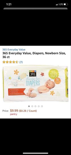Size NB diapers ! $5 each