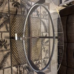 Modern glass coffee table