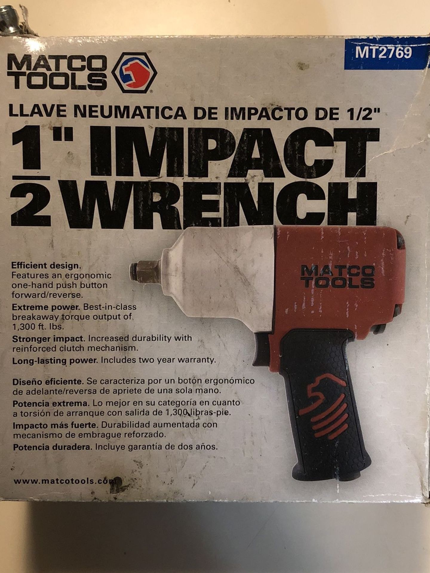 Matco 1/2 Air Impact Wrench MT2769