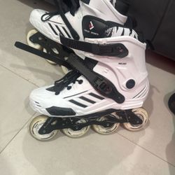 Inline Rollerblades: White And Black Size 9 Men