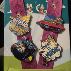 Disney Magic Kingdom lanyard Pin Set 