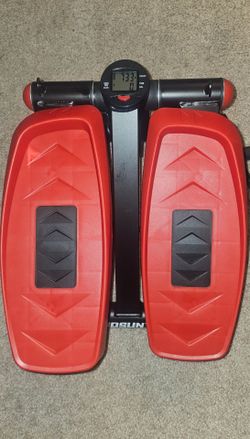Mosuny exercise stepper machine with resistance band and digital monitor
