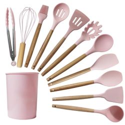 Kitchen Utensil Set Silicone Cooking Utensils 12 Pcs NEW