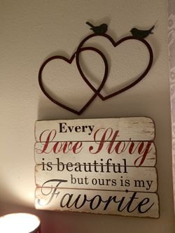 Lovebirds decor $20-great condition