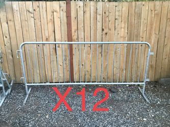 8’FT Long Portable Safety Barricades (12 count)