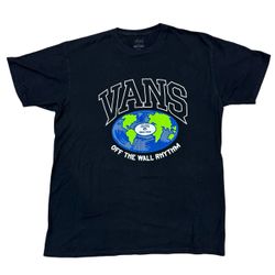 Vans Classic Fit T-Shirt Large Black Off The Wall Rhythm