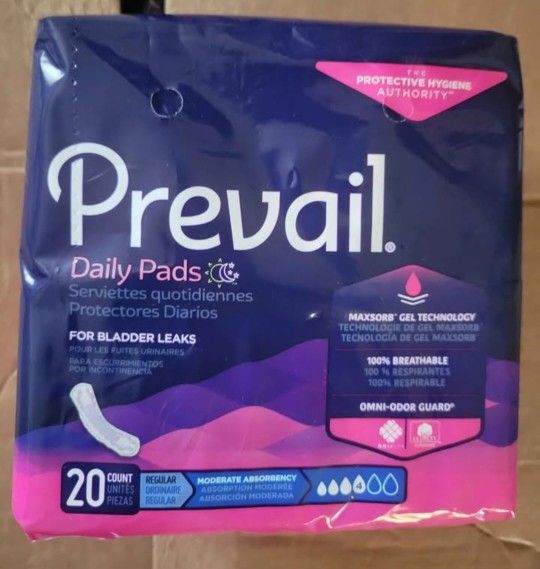 Previal Bladder l Pads - Moderate $2 Each