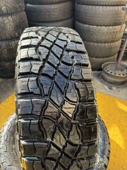 2 used tires LT265-60-20 brand goodyear wrangler territory M/T