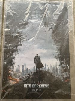 Star Trek into darkness double sided poster