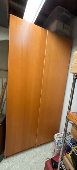 Two Pax Cabinets with Shelves