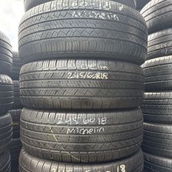 245/60/18 Michelin 4 Used Tires Installed And Balanced