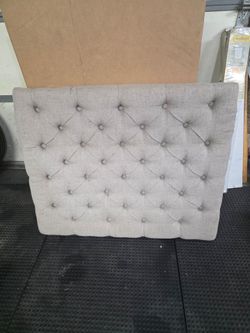 Twin size head board with charging station