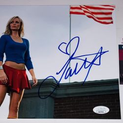 LAURA VANDERVOORT SIGNED AUTOGRAPHED HOT 8X10 PHOTO SUPERGIRL SMALLVILLE JSA COA