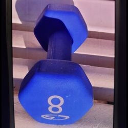 Neoprene Dumbbell 8 Pound Fitness Weight for Exercise Home Gym Training