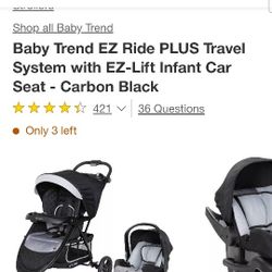 Baby Trend Stroller And  Infant Car Seat 