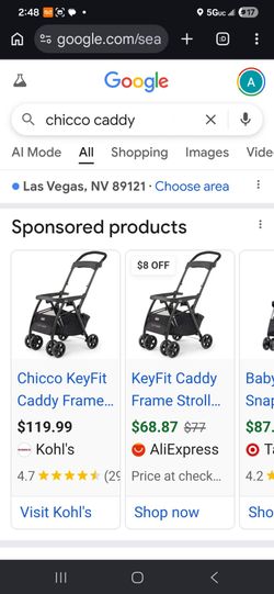 Used chicco caddy