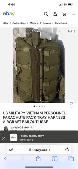 Vintage Vietnam era parachute
