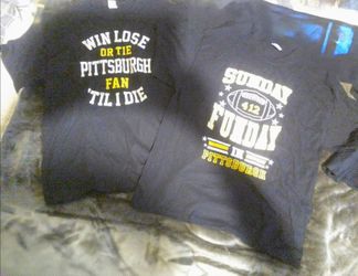 Pittsburgh Football Fan T-Shirts – Set of 5