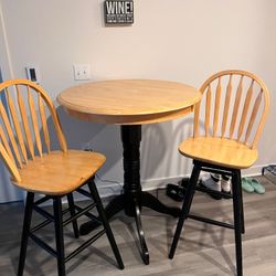 Table and Bar Chairs