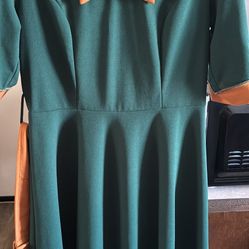 40’s Style Dress With Belt 