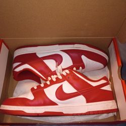 Red & White Nike Dunks 