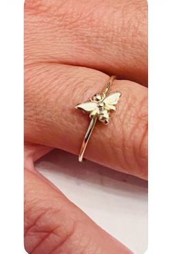 14K Solid Gold Ring For Wedding Size 7.5