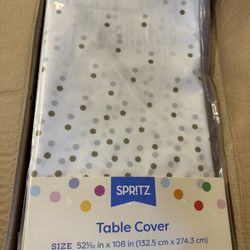 Table cover  gold confetti design 12 pack