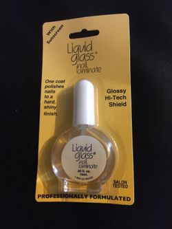 Liquid glass nail laminate