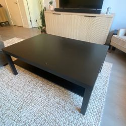 IKEA Black-Brown Coffee Table (“Lack”)
