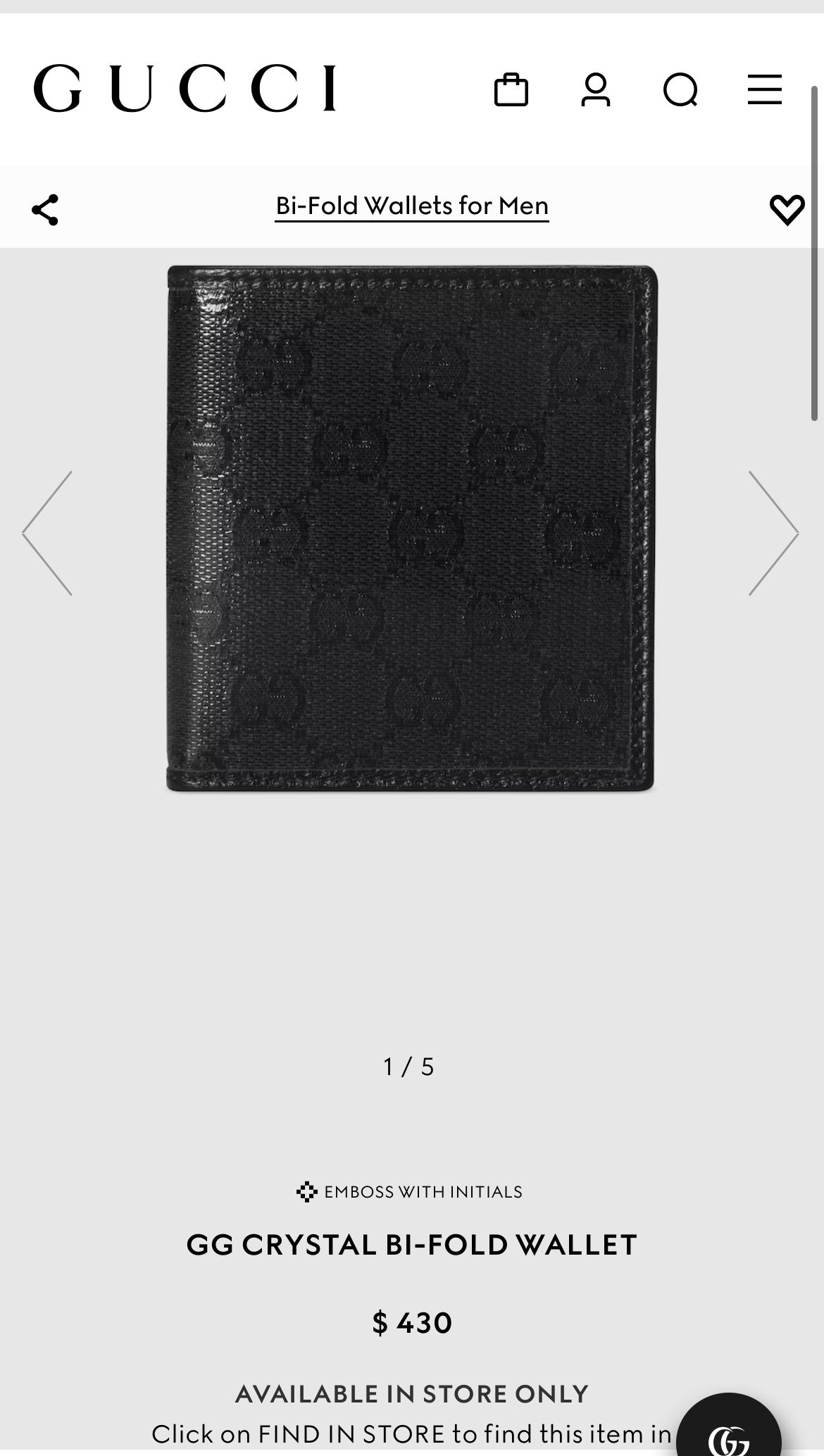 New Gucci Wallet