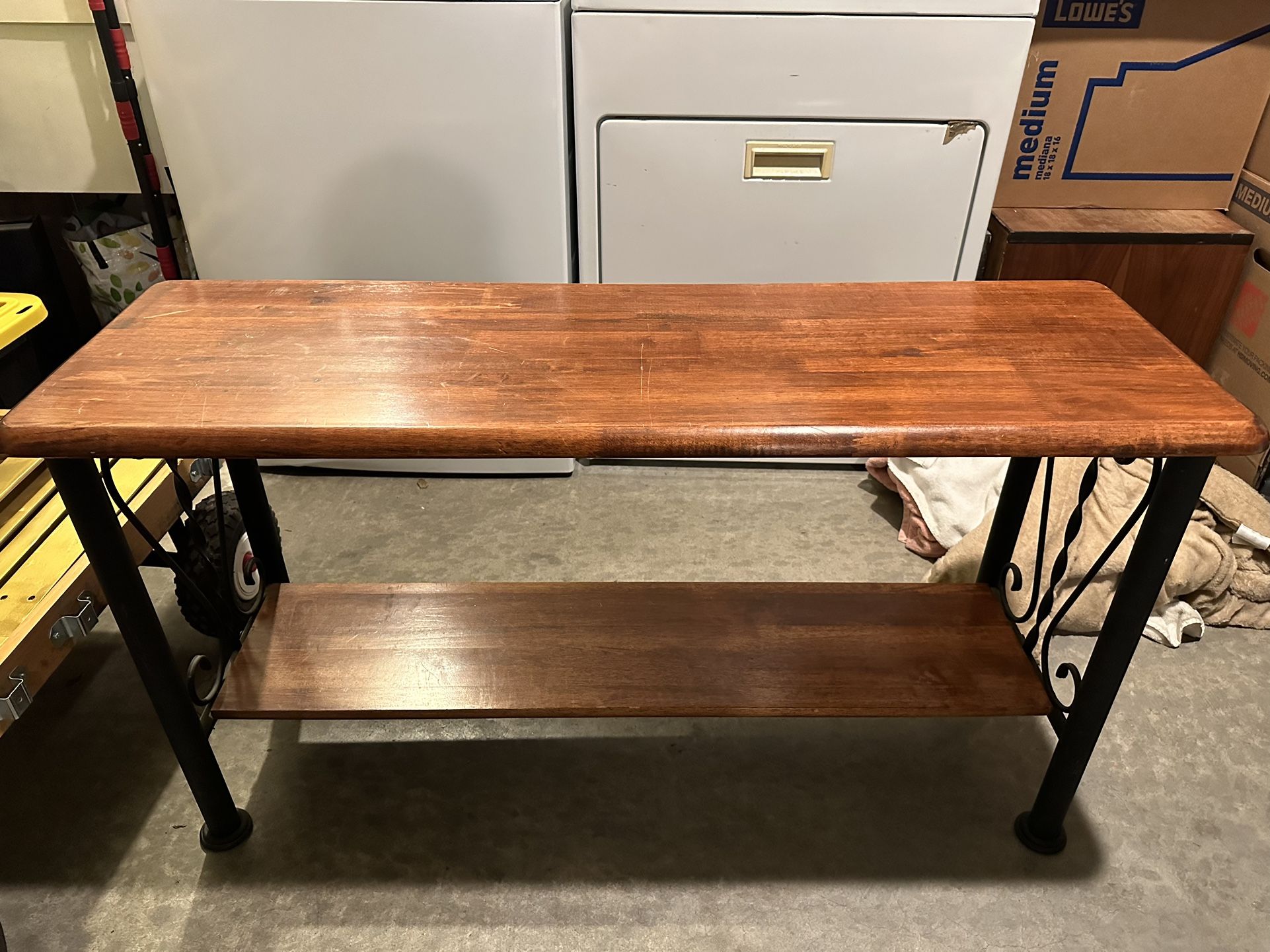 Console Table Very Sturdy Two Levels Ornate Framing