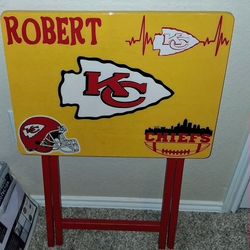 Custom Made Chiefs Folding Table 