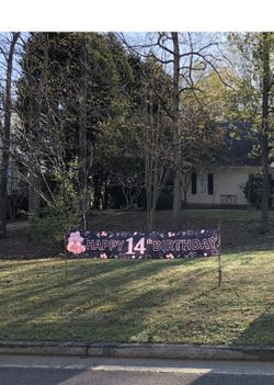 Birthday Yard Banner 