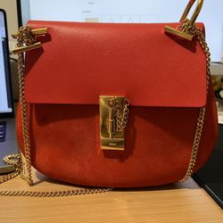 Chloe Drew Crossbody bag Leather And Suede medium