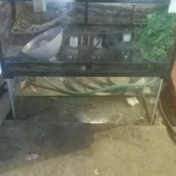 Reptile Enclosure And Feeder Tank.