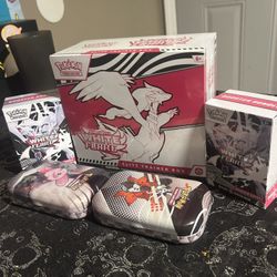 SEALED Pokémon White Flare ETB, Mini Tin(2) & Booster Bundle(2)