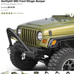 Stinger Bumper w/ Winch Plate - Jeep TJ