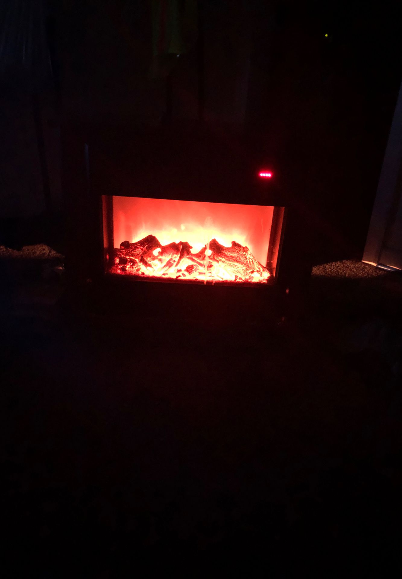 Electric heater fireplace display heater works great winter time approaches