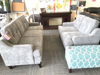2 pc Living Room Set, Sofa and Loveseat