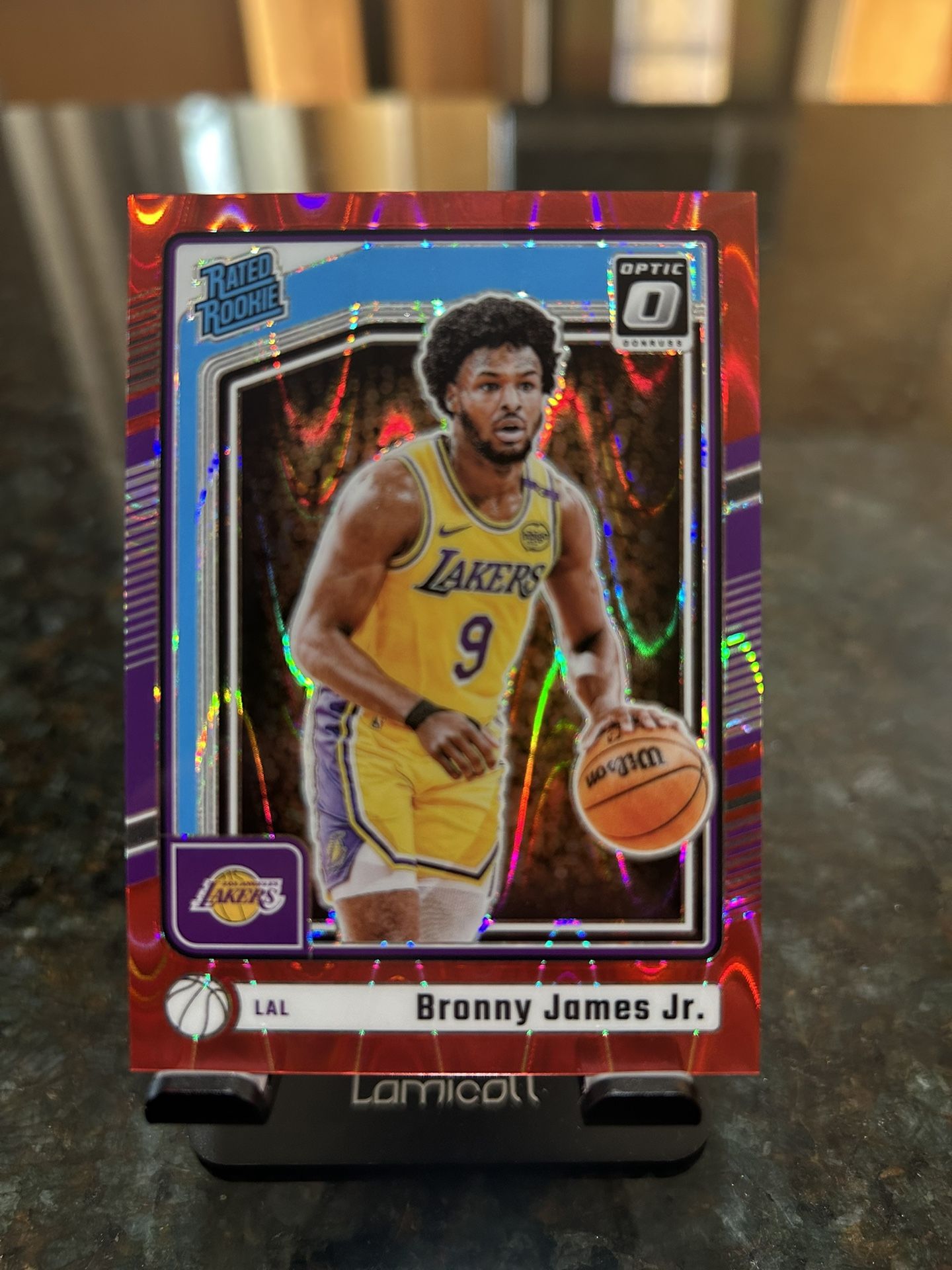 Bronny James Jr. Optic Rookie Red Seismic /149 