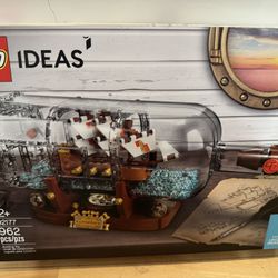 LEGO Ideas Ship in a Bottle 92177 Expert Building Kit, Snap Together Model Ship, Collectible Display Set and Toy for Adults (962 Pieces),Multicolor