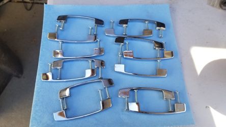 Chrome finish cabinet handles